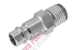 Nipple with conical external thread