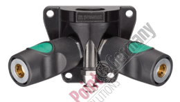 Rohrleitungsdose mit IG . 2 Kupplungen + Ablass