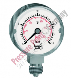 PPG Edelstahlmanometer D50mm -1/+1,5 bar; 1/4NPT