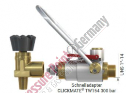 Bauer Schnelladapter zur HD-Flaschenbefllung 200bar fr Schlauchanschluss; inklusive Schlauchadapter N38151;