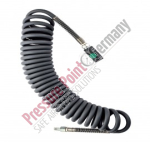 PVC-Spiralschlauch mit Sicherheits-Schnellkupplung und Nippel