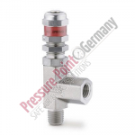 Swagelok Proportional Relief Valve, High Pressure, Stainless Steel, 1/4 in. male NPT - 1/4 in. female NPT