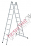 PPG fold-up ladder 2-part with nivello crossbar 2x8 rungs