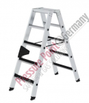 PPG stepladder with treads accessible on both sides 2x 5 steps