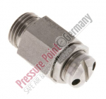 PPG mini safety valve G 1/4, 0.5 - 1 bar, 1.4305