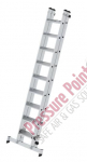 Munk Stufen-Schiebeleiter 2-teilig mit nivello®-Traverse