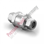 PPG check valve; PN345 bar; 8mm, stainless steel